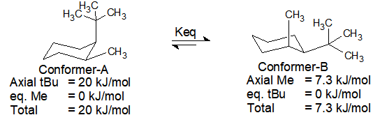 conformation cis-1-t.Butyl-2-methylcyclohexane